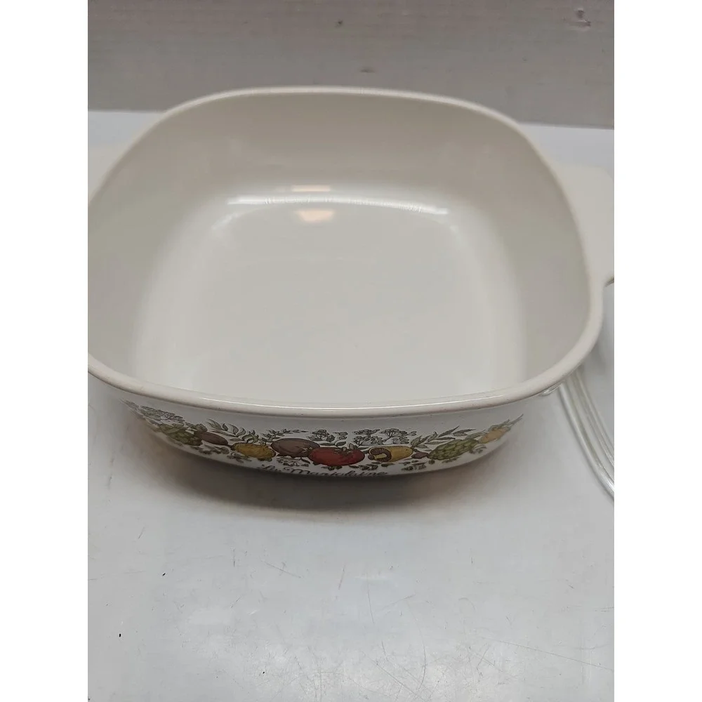 6pc Set Vintage Corning Ware Spice of Life Casserole Baking Dish Lot With 2 Lids